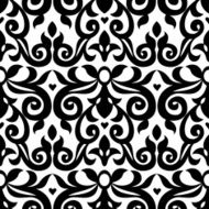 Vector seamless pattern in Victorian style N6