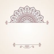 Floral oriental pattern