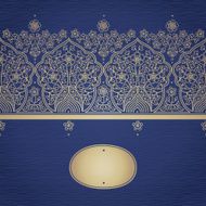 Vintage seamless border in Eastern style N5