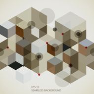 Modern style seamless pattern with horizontal elements