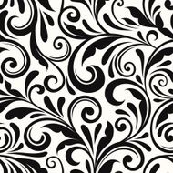 Vintage seamless floral pattern Vector illustration