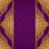 Vector seamless border in Eastern style N5