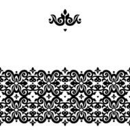 Vector seamless border in Victorian style N2
