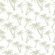 Seamless pattern with silhouettes tropical coconut palm trees