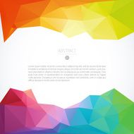 Abstract triangle colorful background