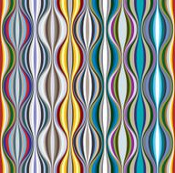Colorful wavy lines textile seamless pattern N2