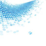 abstract blue polka dot pattern technology background