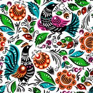 Folk painting seamless