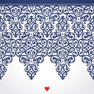 Vector seamless border in Victorian style N4