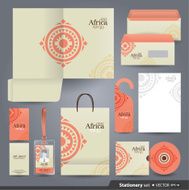 Stationery set design template Corporate identity design