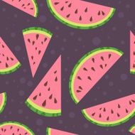 Watermelon vector colorful seamless pattern