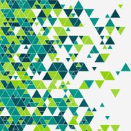 Growth Triangle Design Background Square