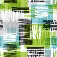 Seamless Abstract Block Print Pattern