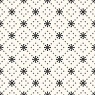 Seamless vector pattern of sun shape and dot