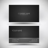 Modern Business Card Template with Carbon Fiber Texture