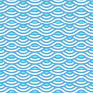 Abstract blue waves seamless pattern