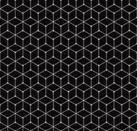 outline pattern of cubes