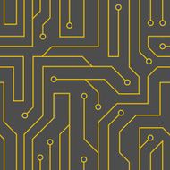 Vector black circuit board background