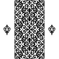 Vector seamless border in Victorian style N9