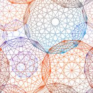 Concentric colored circles seamles pattern