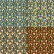 Retro fish scale background