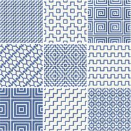 Vector mono line backgrounds with simple patterns
