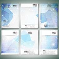 Abstract blue background Brochure flyer or report for business templates