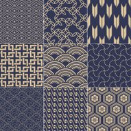 seamless japanese traditional mesh pattern N3