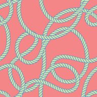 Seamless Repeating Pattern of Nautical Rope