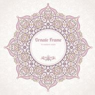 Filigree vector frame in Eastern style N2