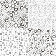 Seamless vector pattern background with hand drawn monochrome polka dots