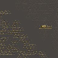 Creative abstract triangle pattern N4