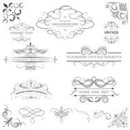 Vector vintage style elements N2