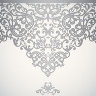 Vector ornate border in Victorian style N2