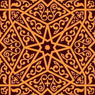 Arabian seamless pattern with a central star