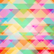 Seamless abstract background - colorful triangles