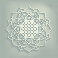 Ornamental lotus flower (Paper cut)