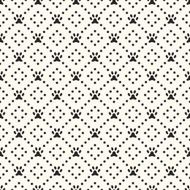 Seamless animal pattern of paw footprint and dot Endless textur
