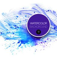 Watercolor wave background Vector illustration