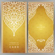 Vintage ornate cards in oriental style N8