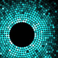 Abstract circle pattern of graduated dots N2