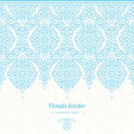 Vector seamless border in Eastern style N8