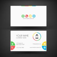 Modern business card template N23