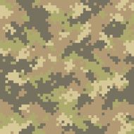 Pixelated camouflage seamless