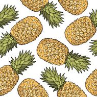 Seamless pattern with pineapples N7