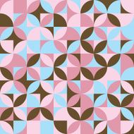 Retro Circle Mosaic Pattern