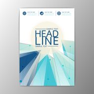 Vector Abstract Brochure Background Triangle design Flyer Layout A4 size