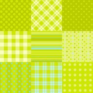 Set of 9 simple seamless textures