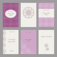 Vector Set of vintage cards templates editable N2
