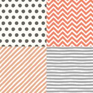 4 hand drawn patterns set